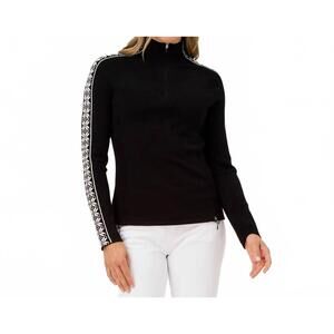 NEW KRIMSON KLOVER slalom zip neck sweater in black